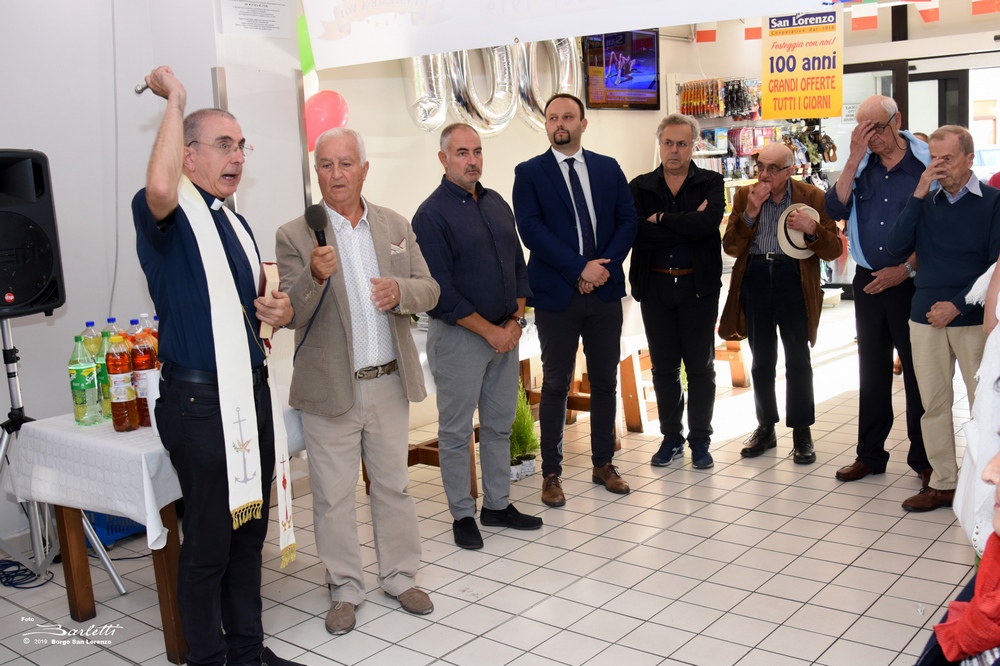 Festeggiati i 100 anni della Cooperativa San Lorenzo. La cronaca e le foto di Aldo Giovannini