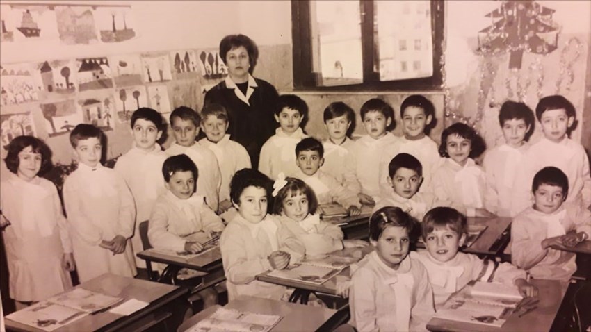 Foto d'epoca - elementari di San Francesco (Pelago)