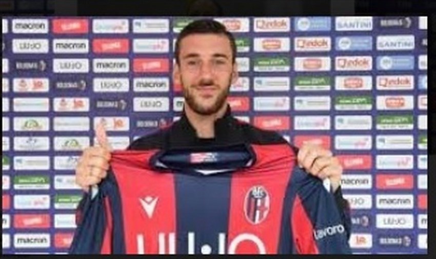 Mattia Bani difensore del Bologna, già giocatore dell’A. S. Fortis Juventus 1909 di Borgo San Lorenzo