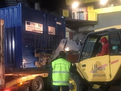 L'area allestita in autodromo