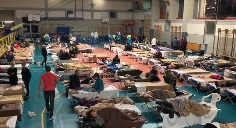 La notte al centro di accoglienza di Barberino