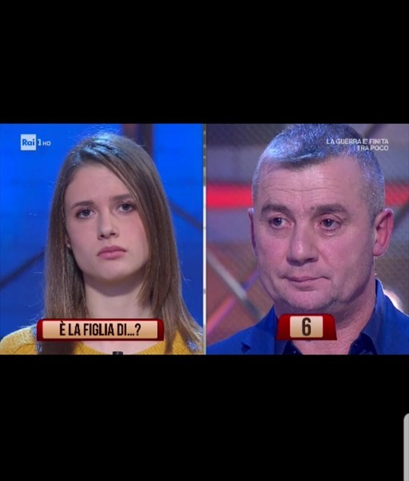 Paolo e la figlia Simona da Firenzuola al programma I Soliti Ignoti