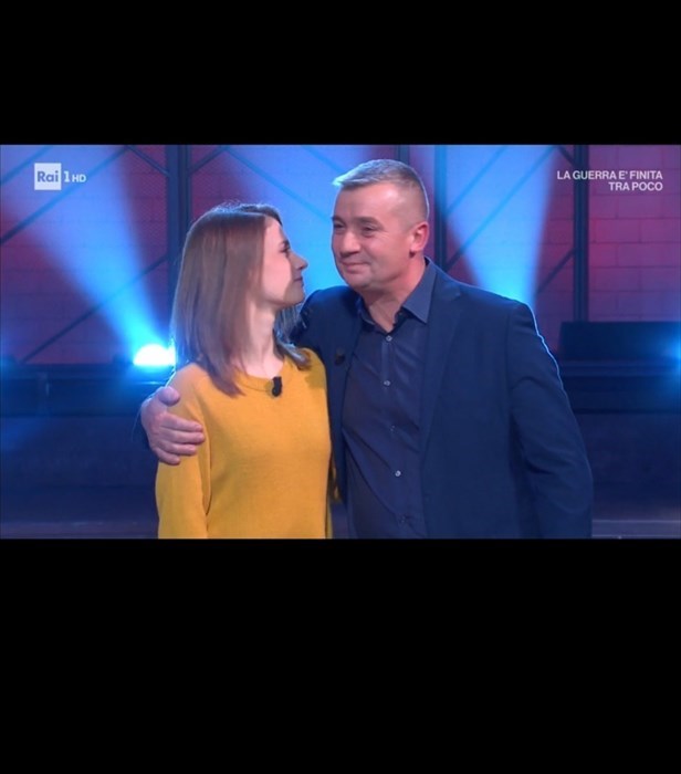 Paolo e la figlia Simona da Firenzuola al programma I Soliti Ignoti