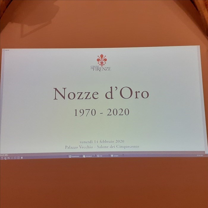 Nozze d'oro in Palazzo Vecchio