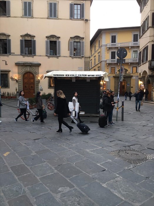 Piazza Madonna e il chiosco