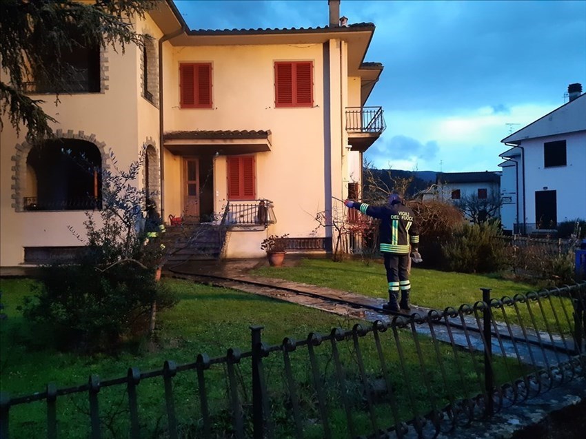 L'incendio a Vicchio