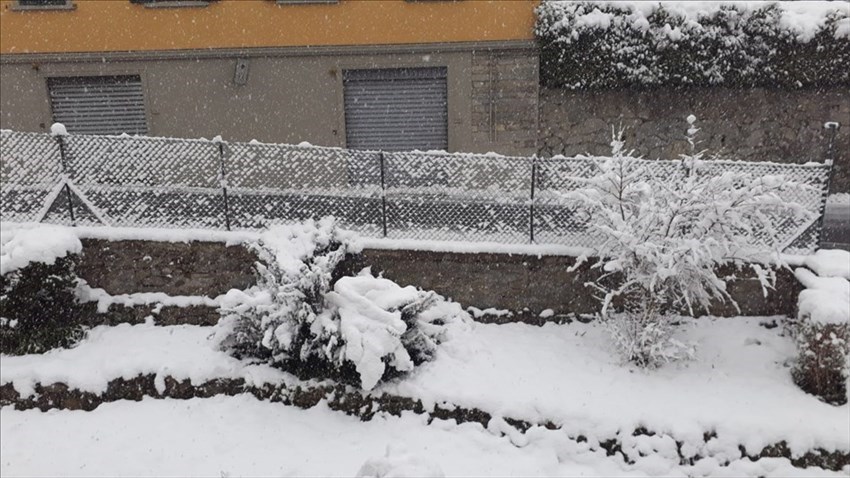 Neve a San Godenzo via forlivese e via Falerona