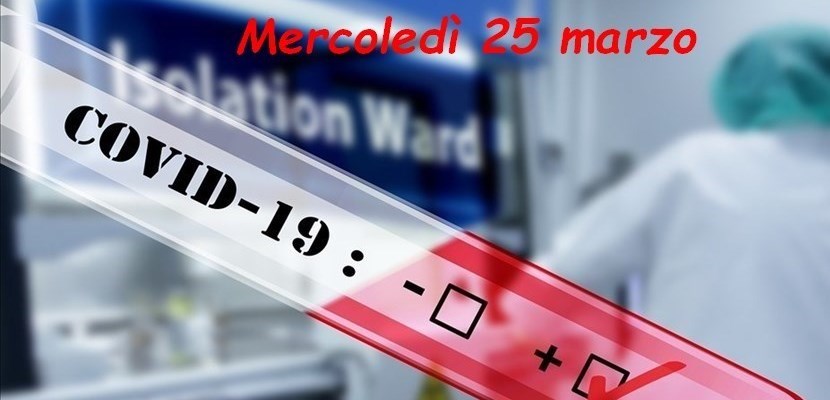 Covid-19 mercoledì 25