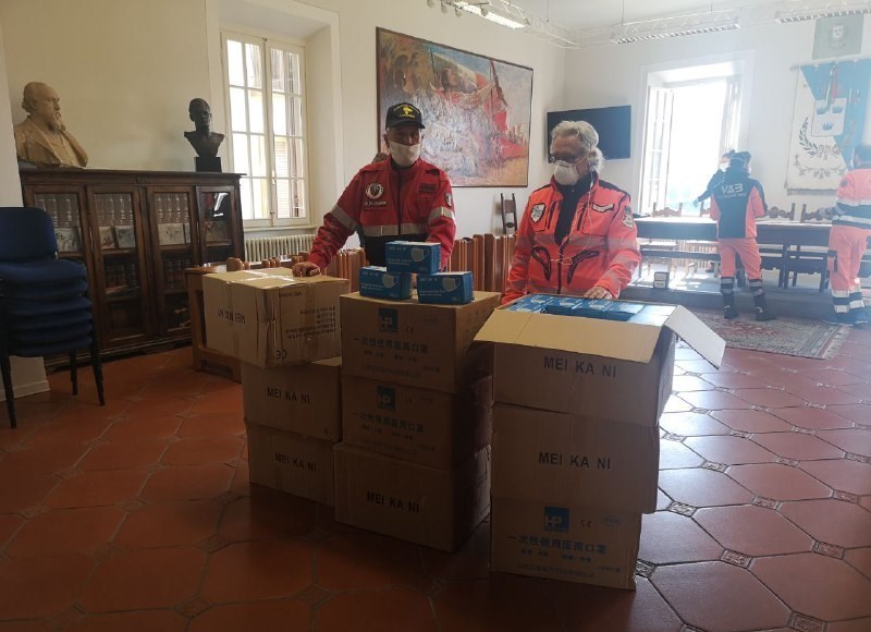 Consegna mascherine a Rignano