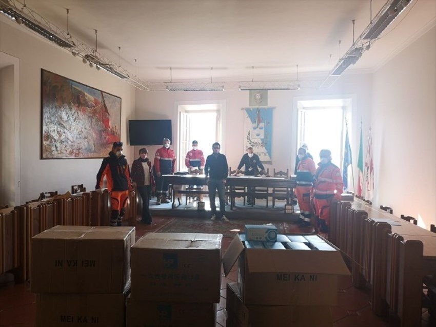 Consegna mascherine a Rignano