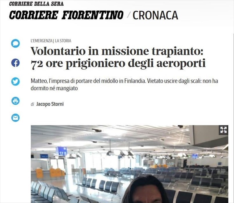 La stampa parla dell'avventura