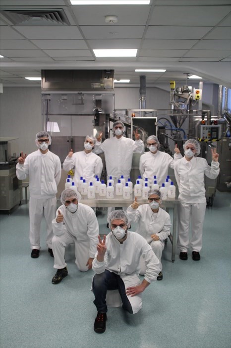 Menarini: donazione record di gel disinfettante, 100 tonnellate al mese
