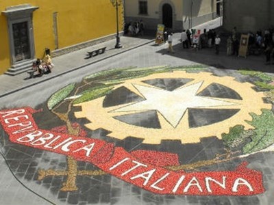 Infiorata a Scarperia. Una delle passate edizioni