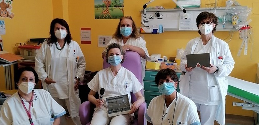 IL personale con gli oggetti donati