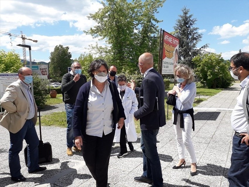 La visita di Saccardi all'ospedale di Borgo