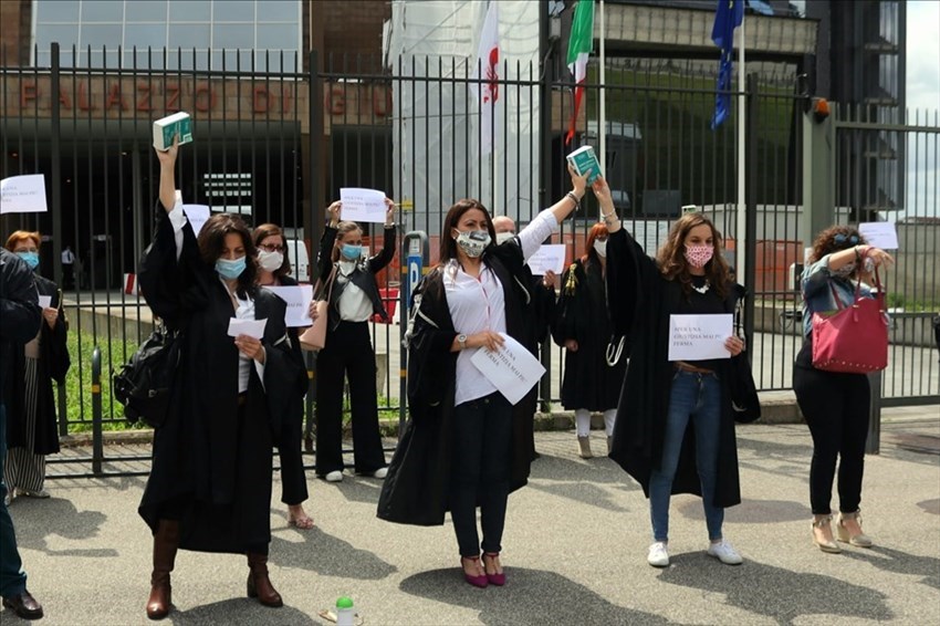 La protesta delle toghe