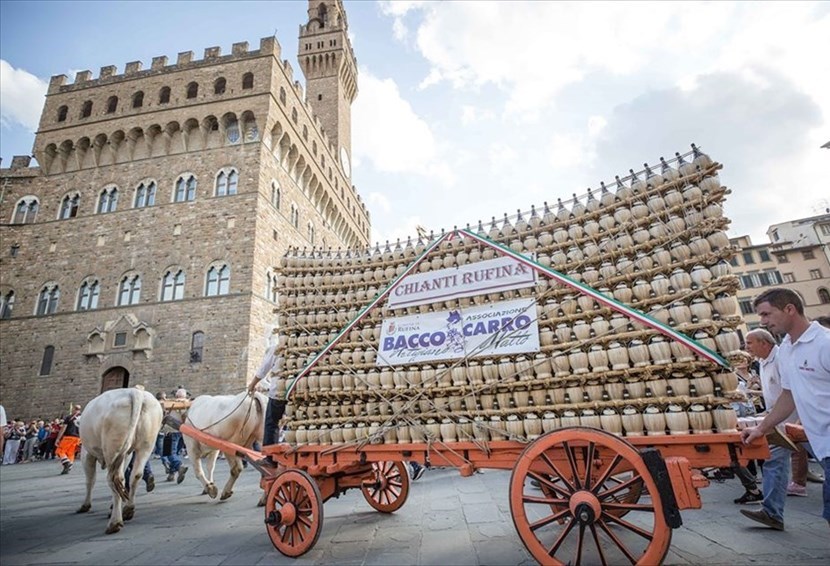 Bacco Artigiano - il Carro di Rufina in Piazza Signoria