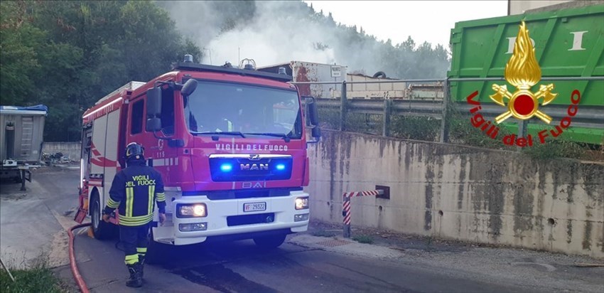 Incendio all'inceneritore di Selvapiana