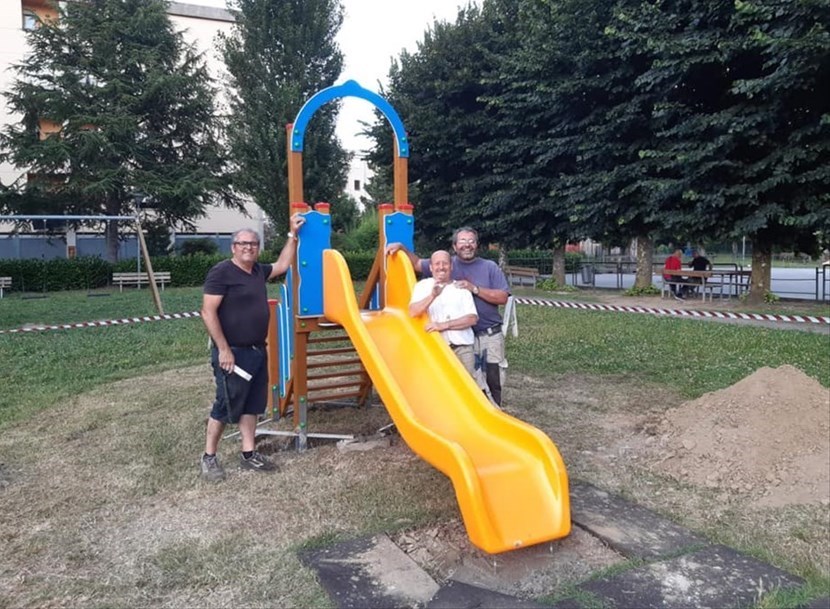 Nuovi giochi a Contea donati dall'Associazione Corso della Nave