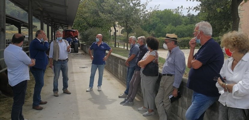 La visita del senatore La Pietra