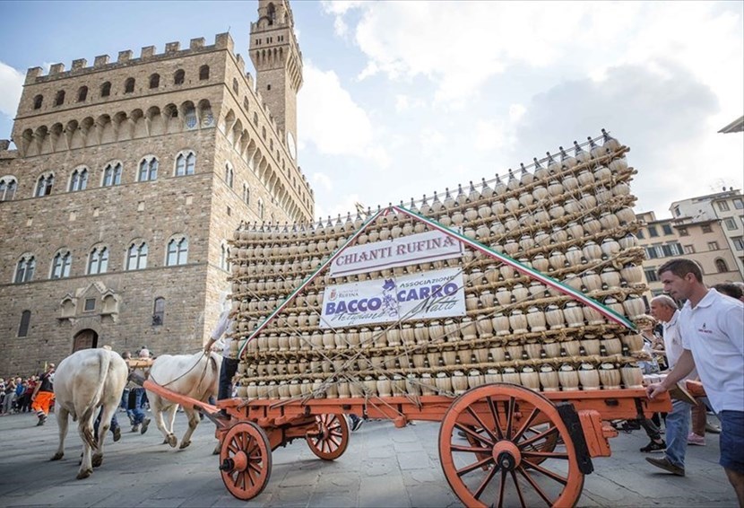 Bacco Artigiano - il Carro di Rufina in Piazza Signoria