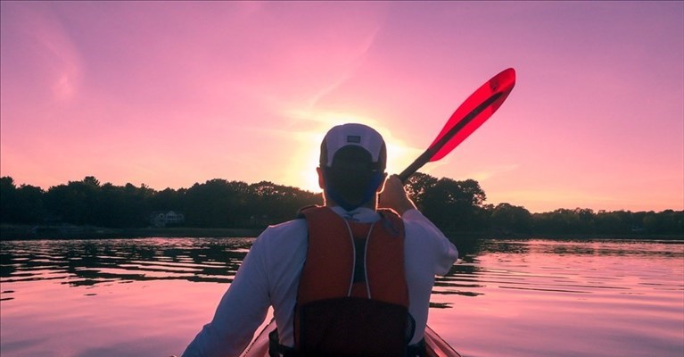 campionati di canoa maratona in Arno