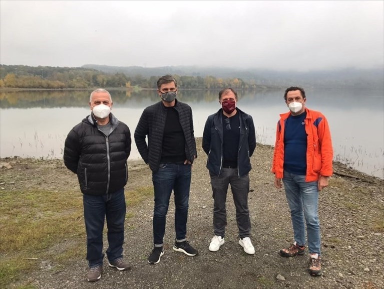 Brocci e Tognaccini in visita all'area mineraria di Santa Barbara