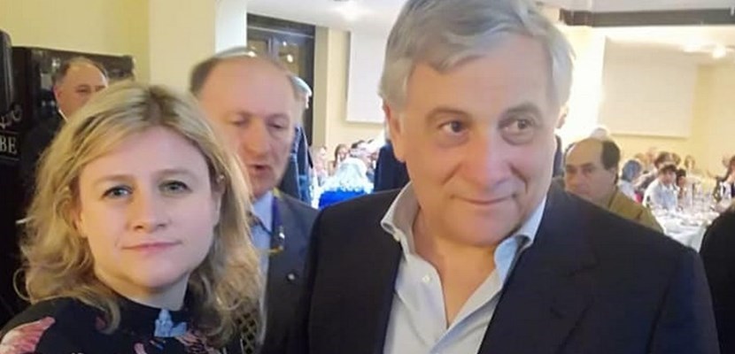 Raffaella Ridolfi con Tajani