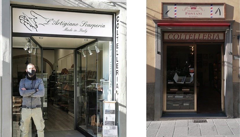 Le due coltellerie 'aperte' per protesta