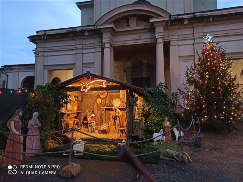 Il Presepe davanti al Santuario del SS. Crocifisso