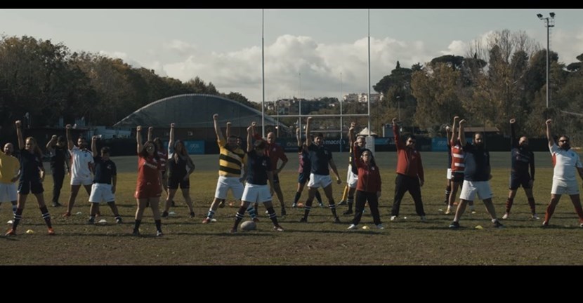 Rete nazionale Rugby Integrato: un frame dello spot nazionale