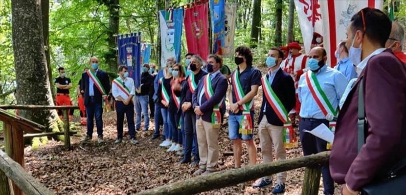 A Monte Giovi per non dimenticare la Guerra. Foto del Giorno