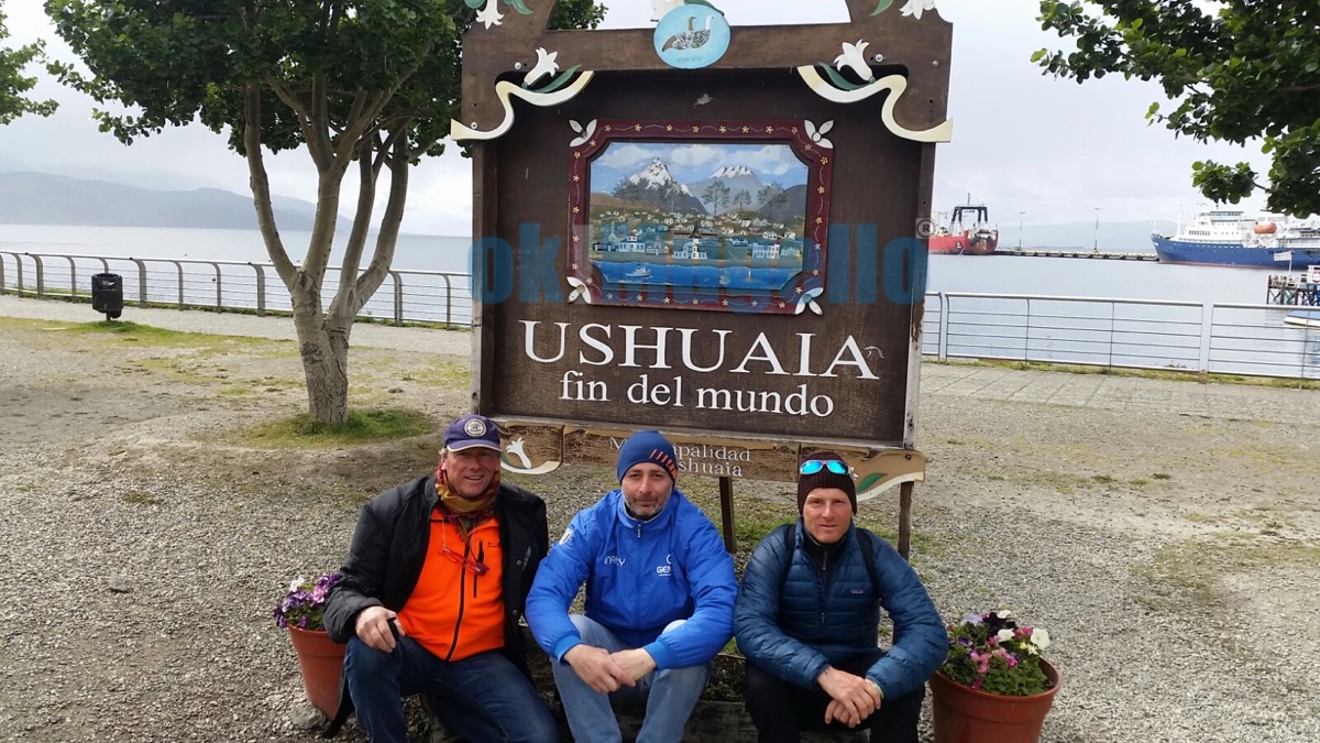 Arrivati a Ushuaia Tierra del Fuego. In moto fino alla fine del mondo