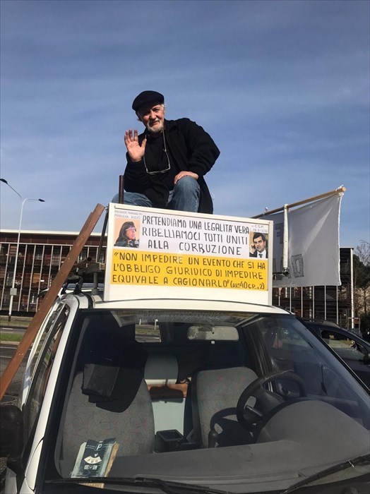 Gino Sannino stamani a Firenze